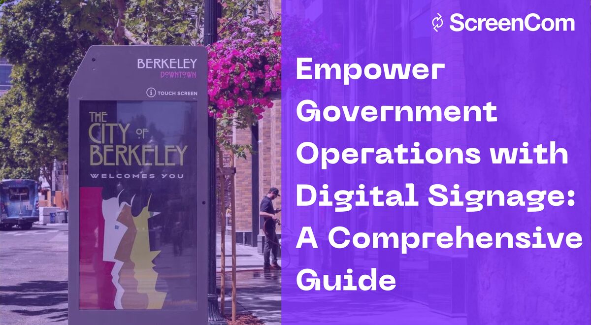 government digital signage guide 