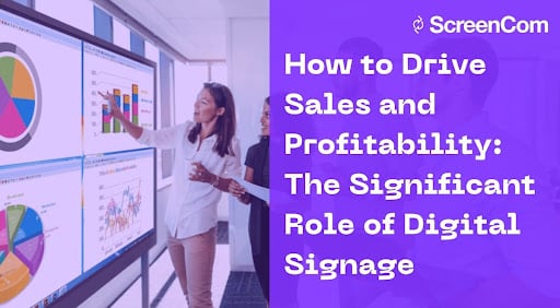 how to drive sales and profitability with digital signage